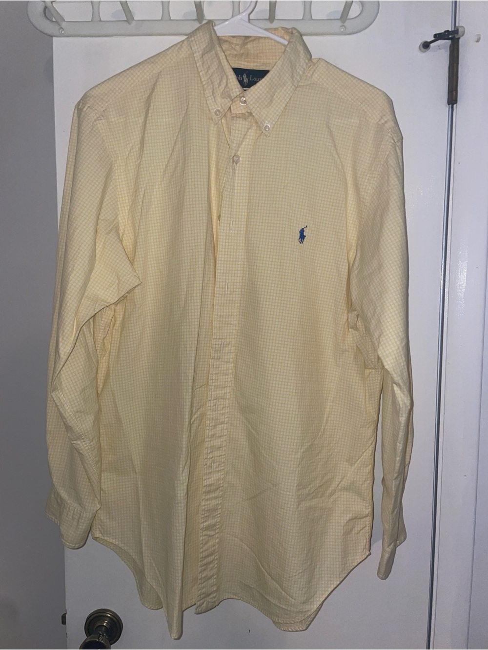 Ralph Lauren Yellow Gingham Button-Down Shirt